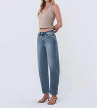 Flying Monkey - High Rise Slim Barrel Jeans