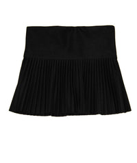Cheryl Creations Girl's Quinlan Suede Pleated Skort in black - kids' item