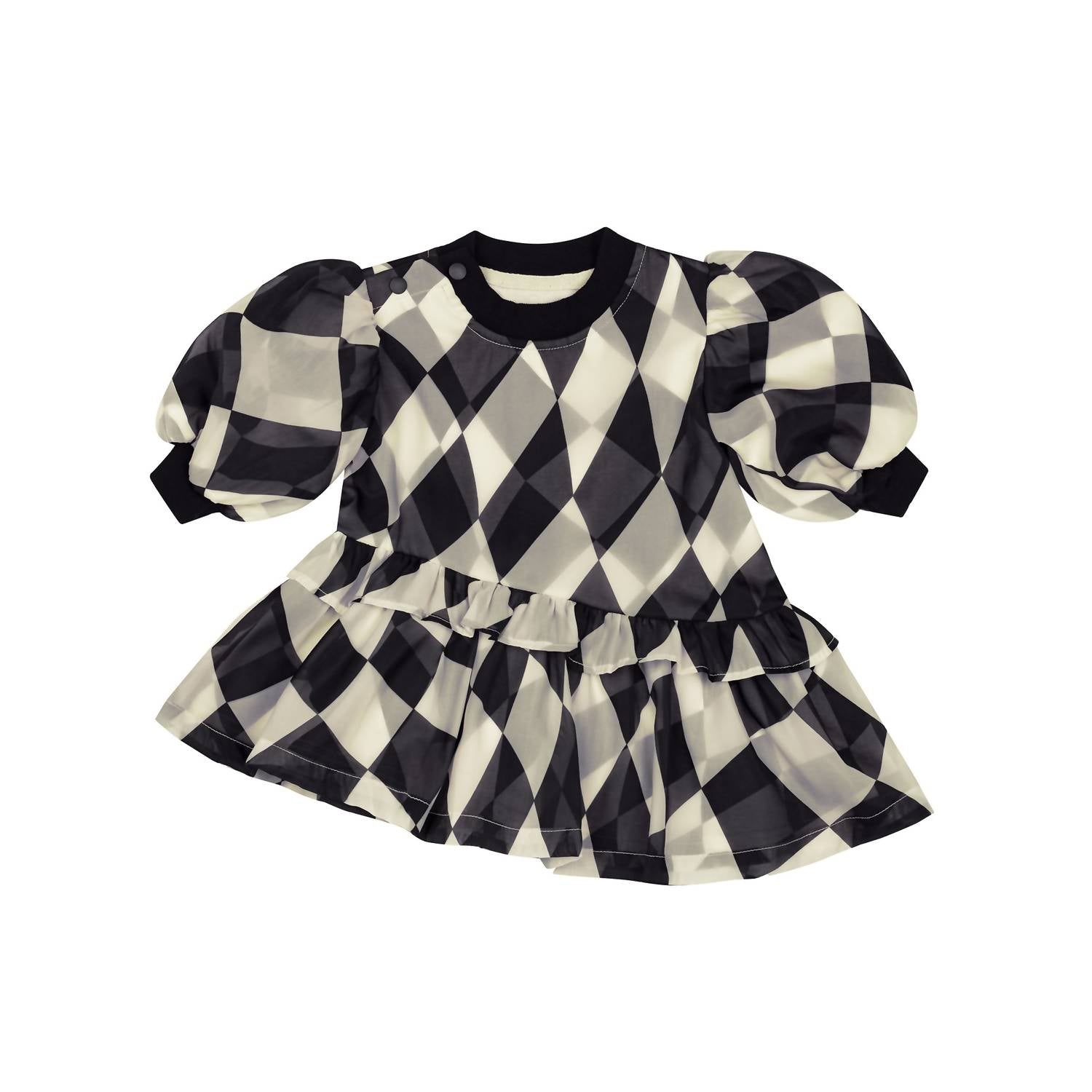 Omamimini - Terry and Organza Dress
