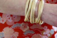 CANVAS Style Women's Florence Watchband Bangle in satin gold - women's jewelry - detail view