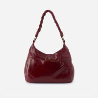 HOBO Women's Madison Shoulder Bag in garnet gloss - women's bag - detail view