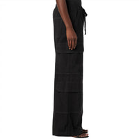 Hudson - Women's Drawstring Parachute Wide Leg Cargo Pant
