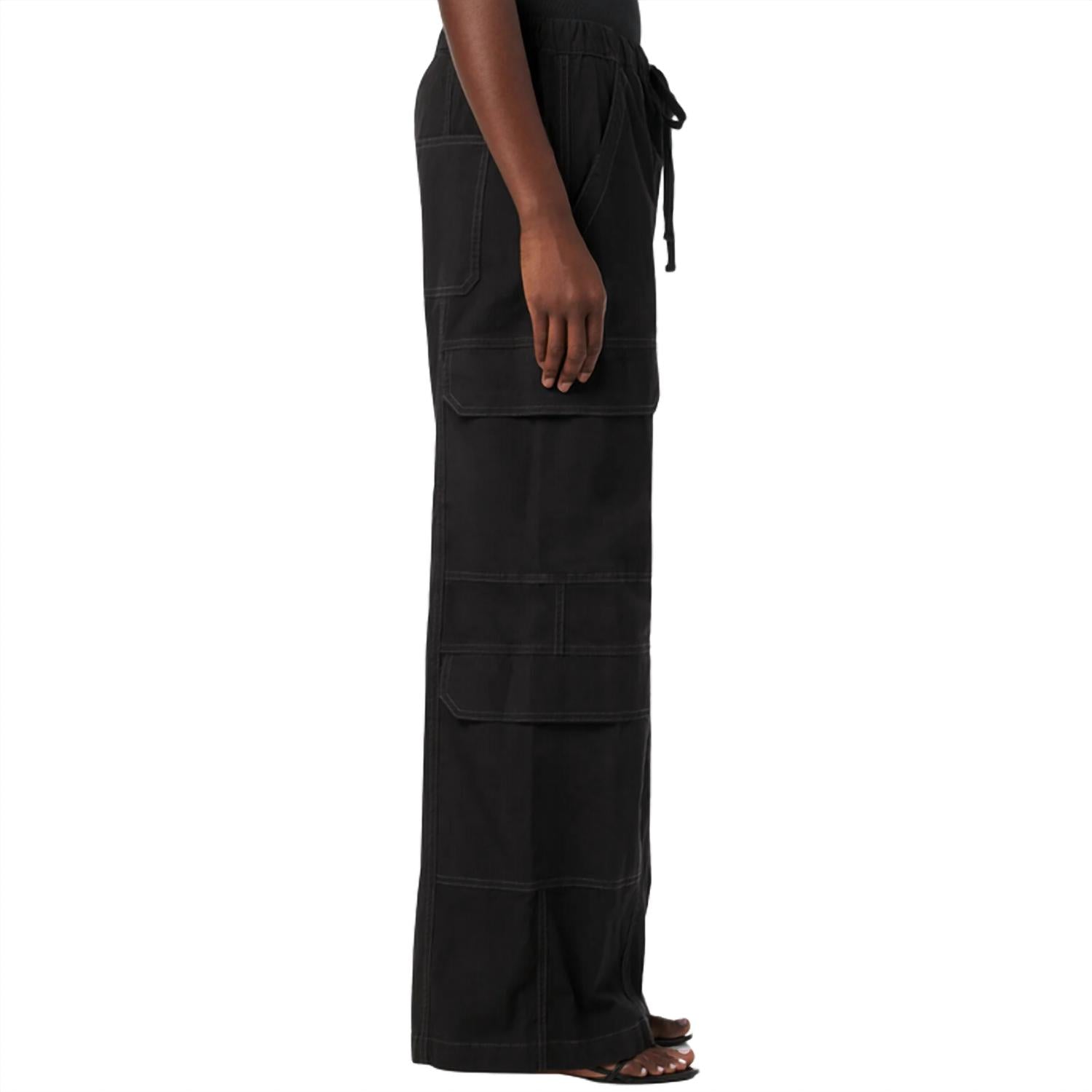 Hudson - Women's Drawstring Parachute Wide Leg Cargo Pant