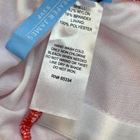 Draper James UPF 50+ Summer Picnic Faux Wrap Halter Swim Dress in orange - women's swimwear - view 5