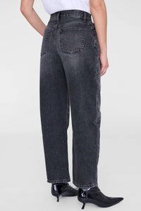 ANINE BING Fritz Jean in washed smoke grey - women's jeans - detail view