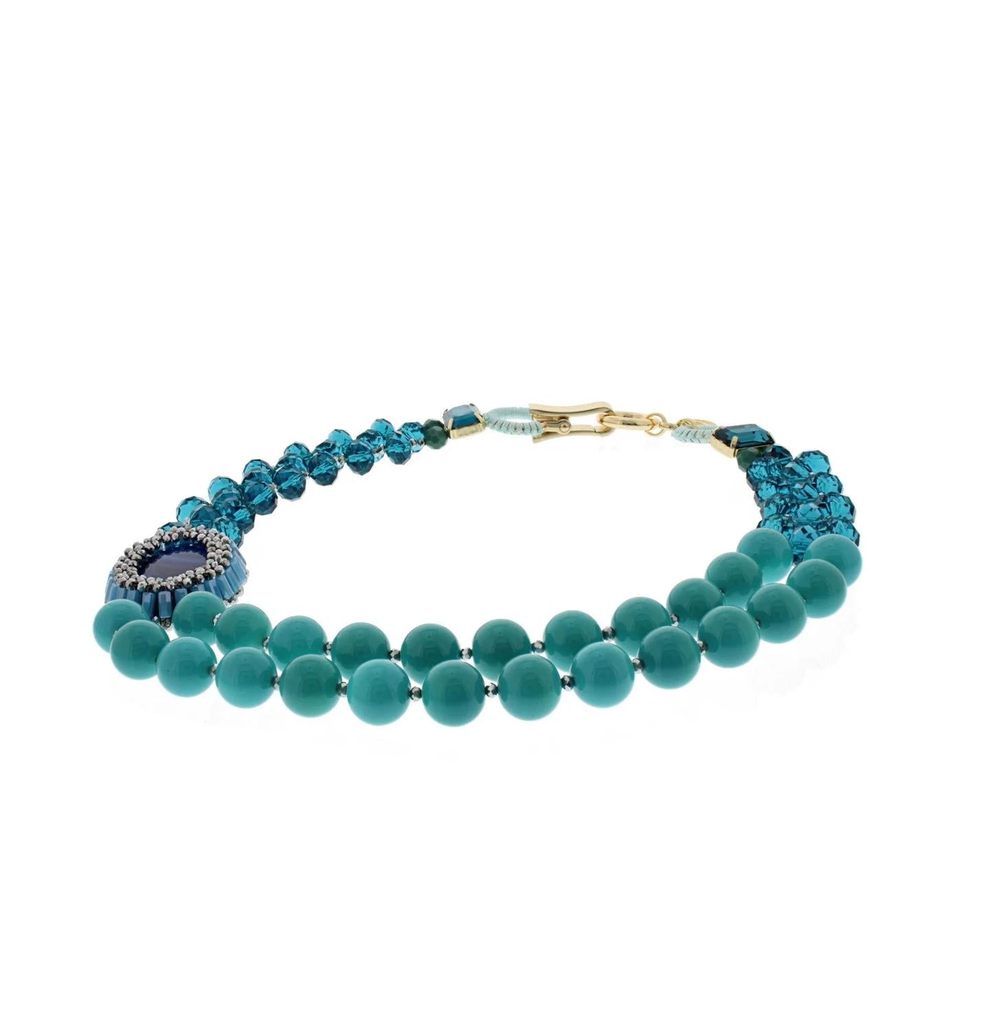 Nour London - Women's Crystal Beaded Necklace