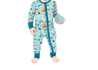 Emerson And Friends - Lovasaurus Bamboo Convertible Baby Pajamas