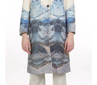Beulahstyle - Nature Print Silk Blended Coat