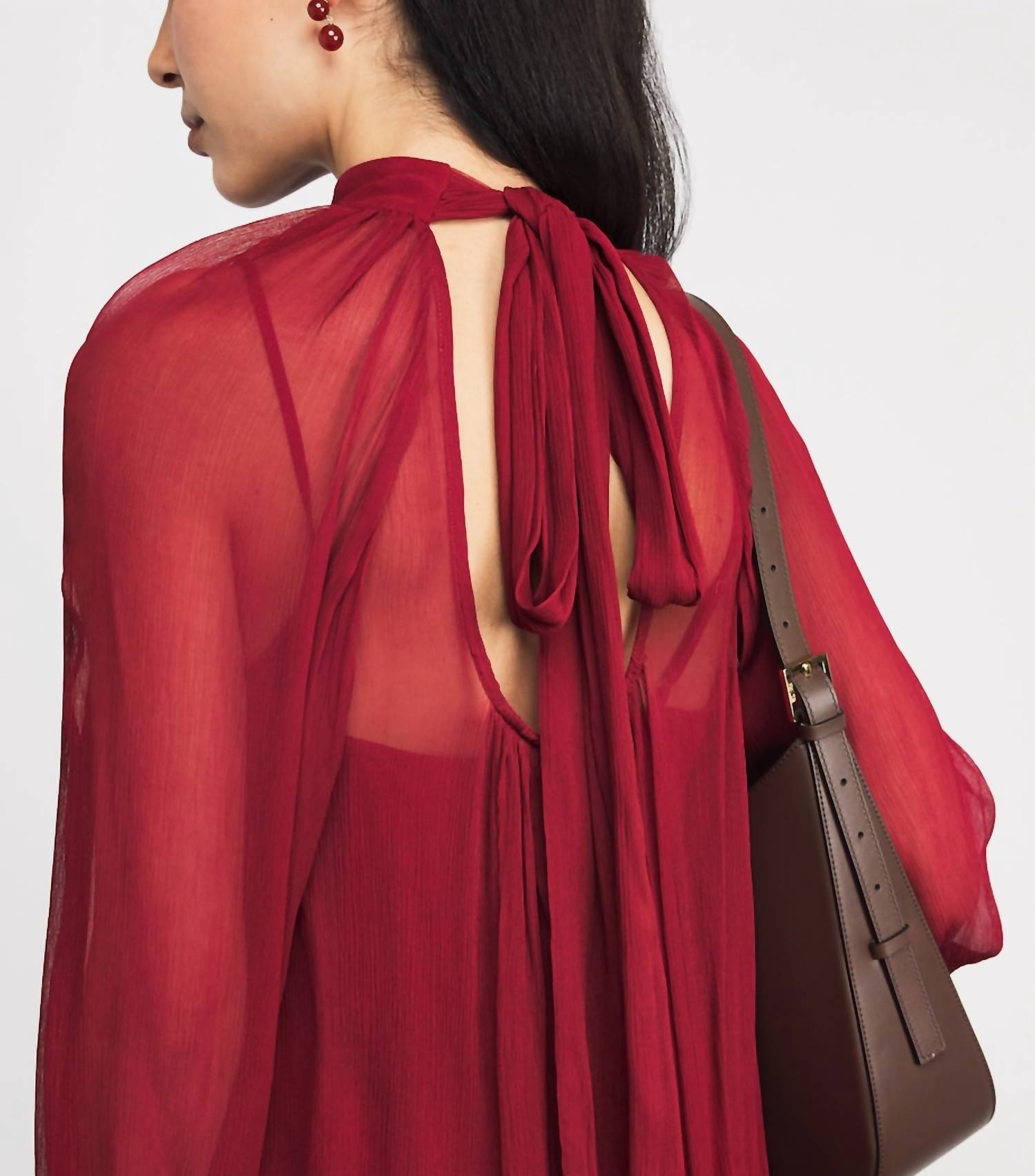 Staud - Chiffon Roux Mini Dress
