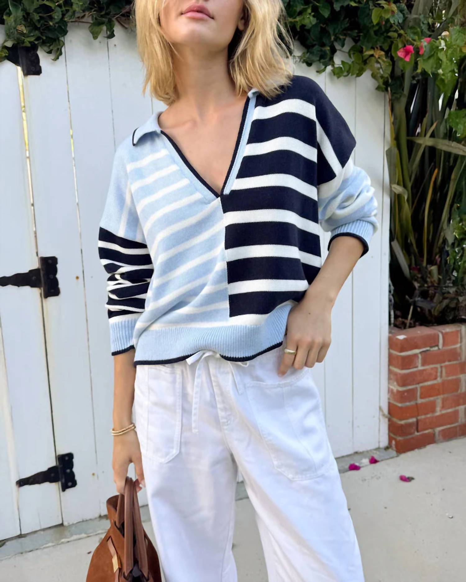 Splendid - Arden Stripe Polo Sweater