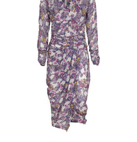 Iro - Jarida Mixed-print Pleated Viscose Dress