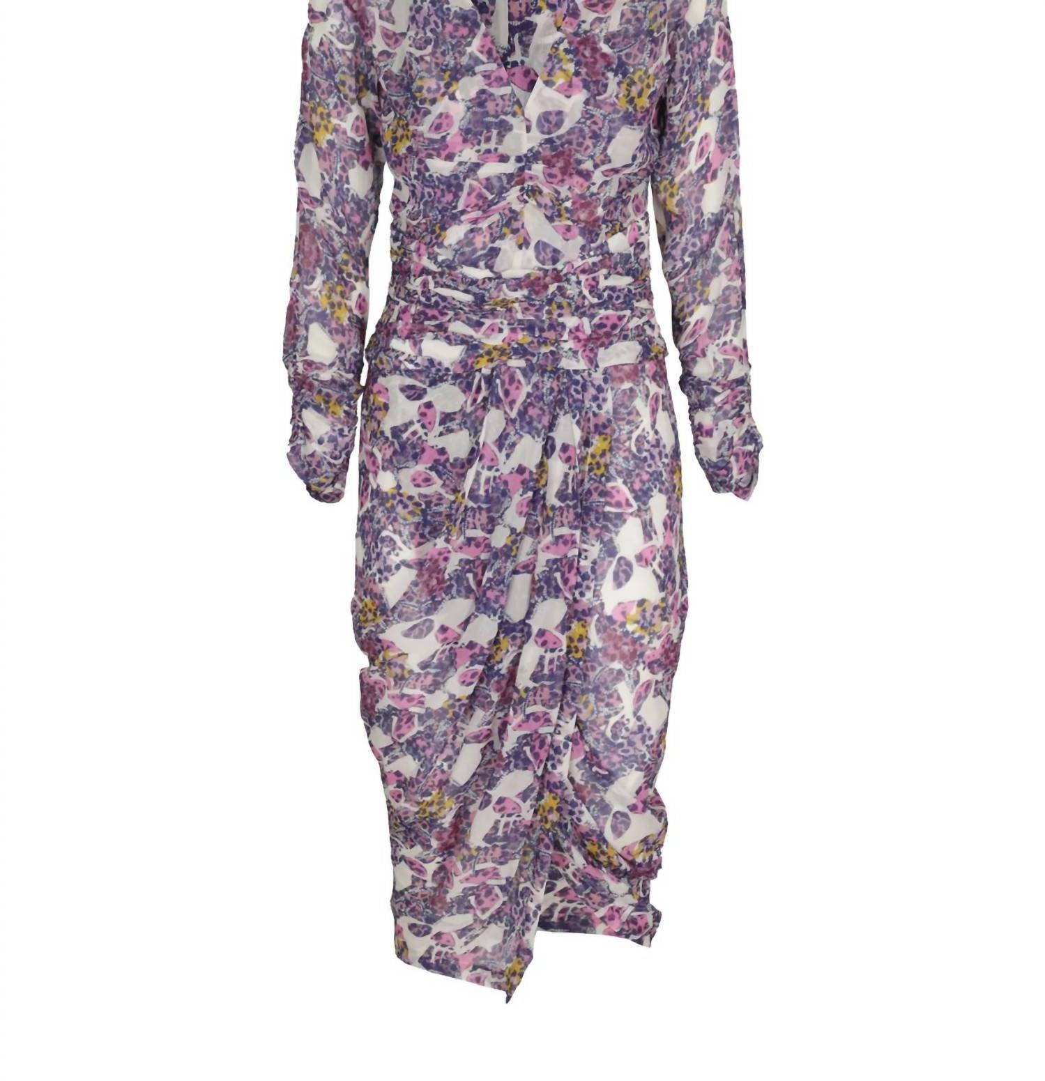 Iro - Jarida Mixed-print Pleated Viscose Dress