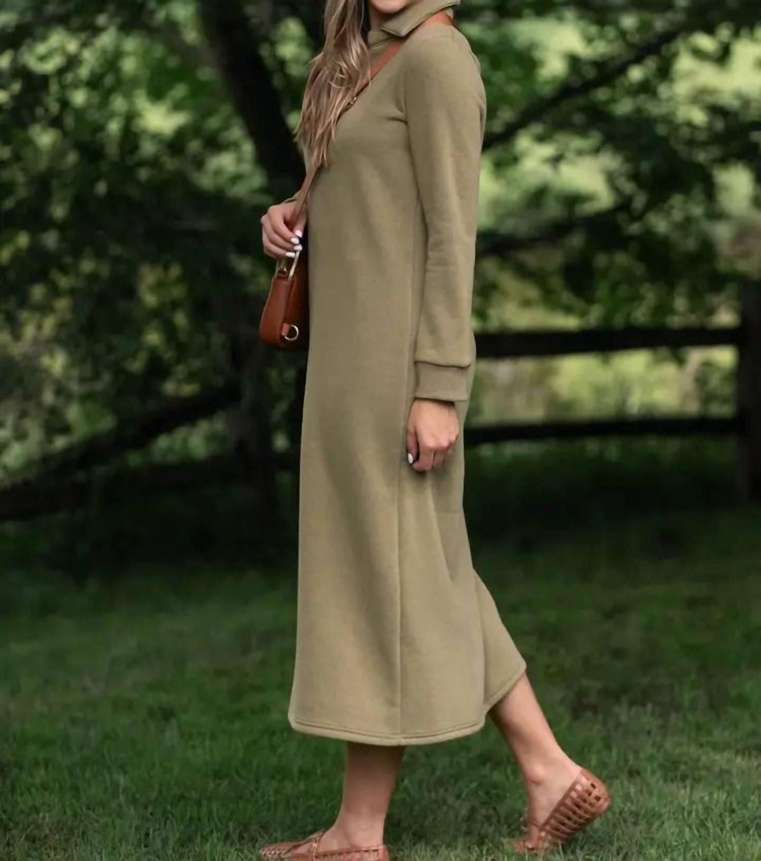 Inherit Clothing Company - Bexlie Long Sleeve Sweatshirt Dress
