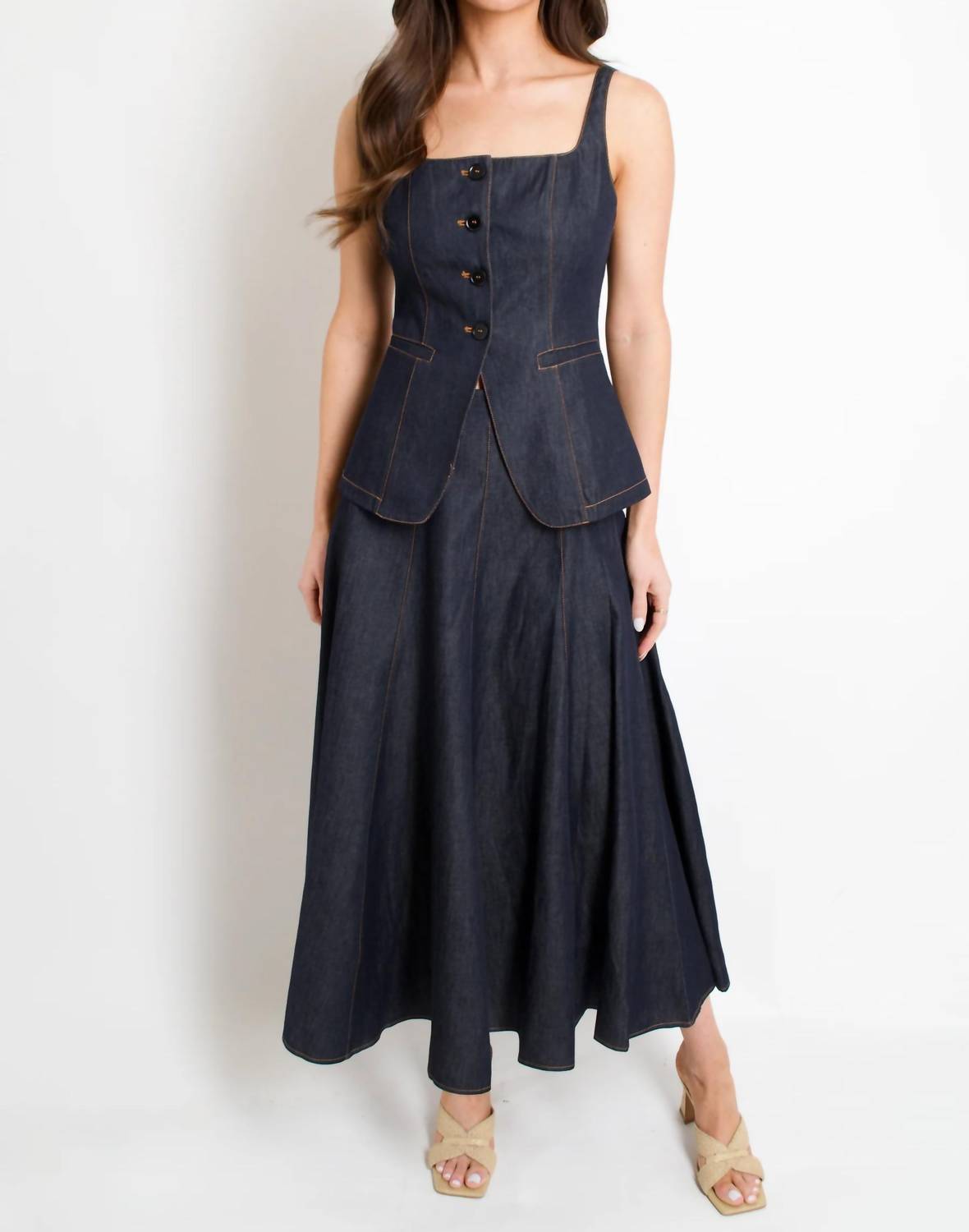 Lucy Paris - Nova Circle Midi Skirt