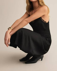 Z Supply After Hours Midi Dress in black 2 - women's dress - alternate view