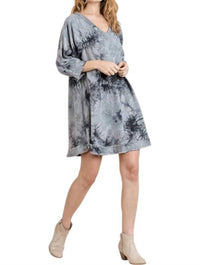 Umgee - Tie Dye Frayed Hem Dress