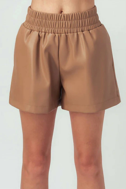 Trend:Notes - Aly Faux Leather Shorts