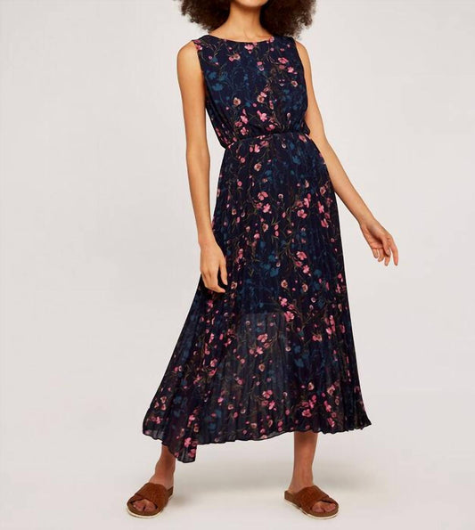 Navy Floral Dress