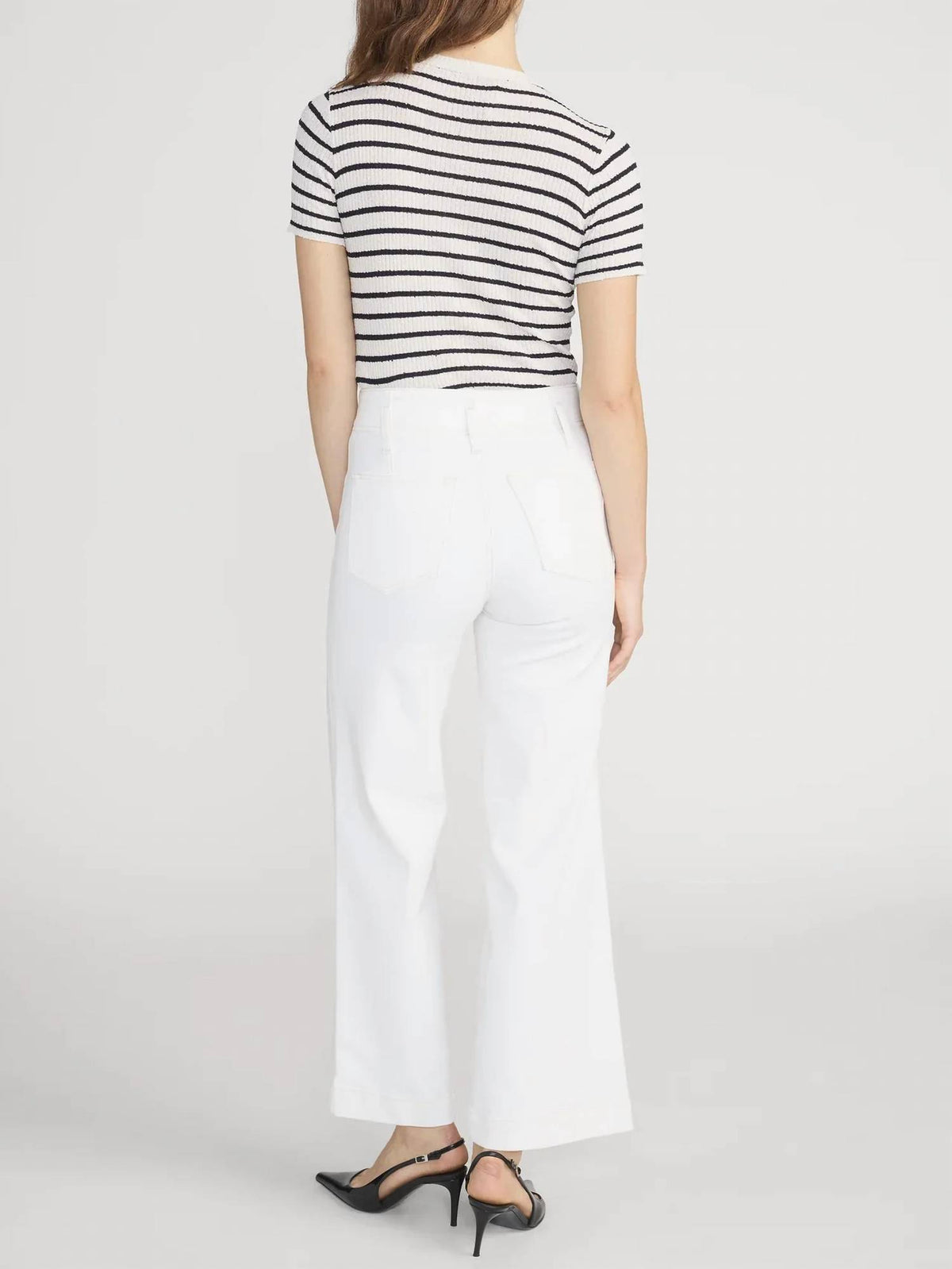 Frame - The Seamed Wide Crop Trouser