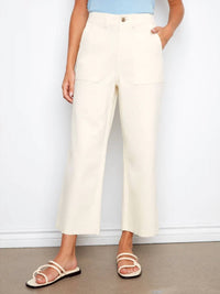 Charlie B - Cropped Utility Pocket Twill Pant