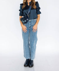 Go By Go Silk - Luxe Flea Market Elbow Sleeve Blouse