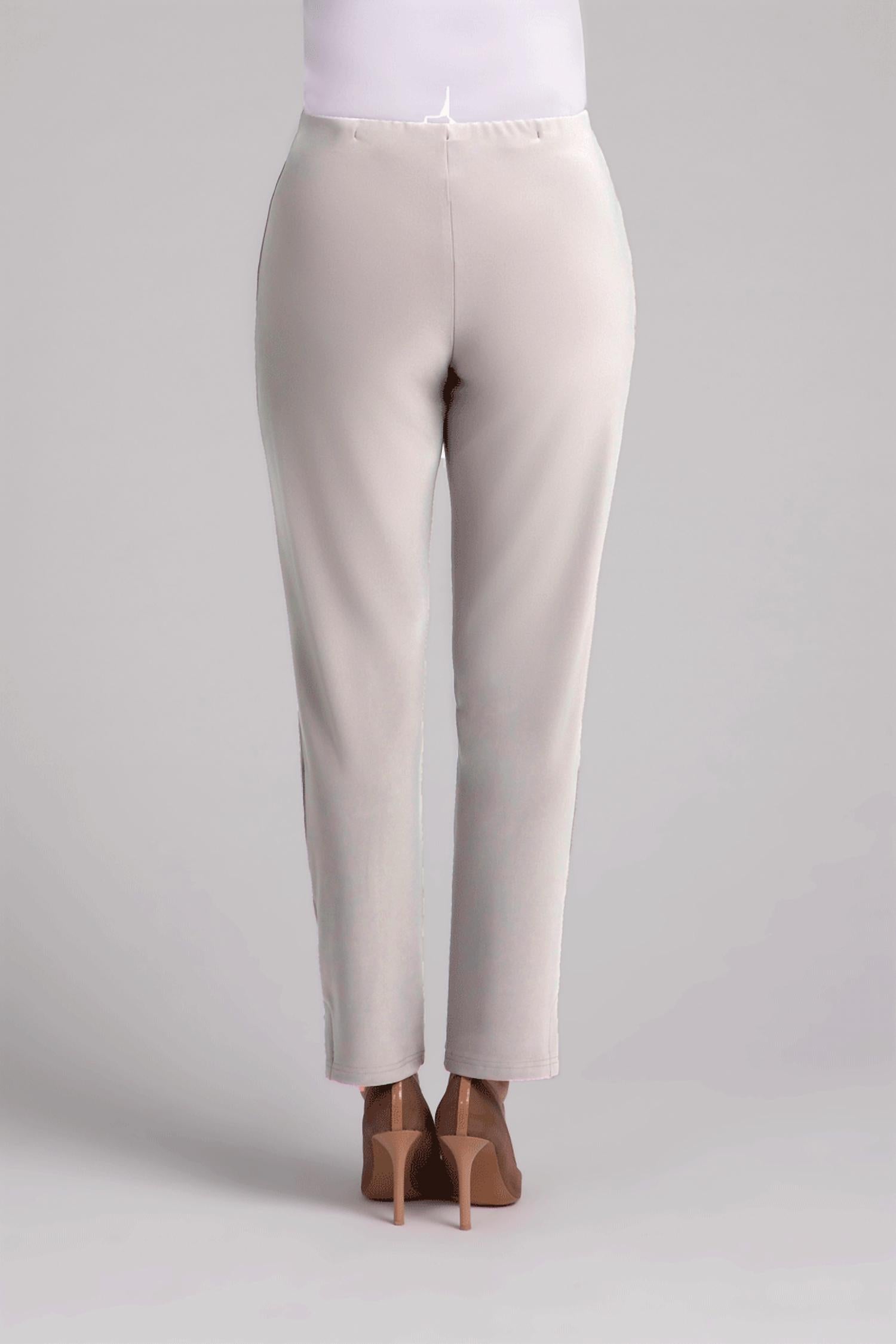 Sympli Women's Narrow Pant in white - women's pants - detail view