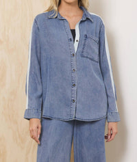 Vintage Havana - Everly Tencel Shirt With Contrast Taping