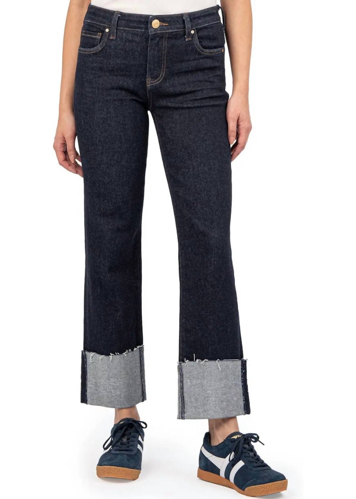Kut From The Kloth - Fay Raw Hem Cuff Jeans