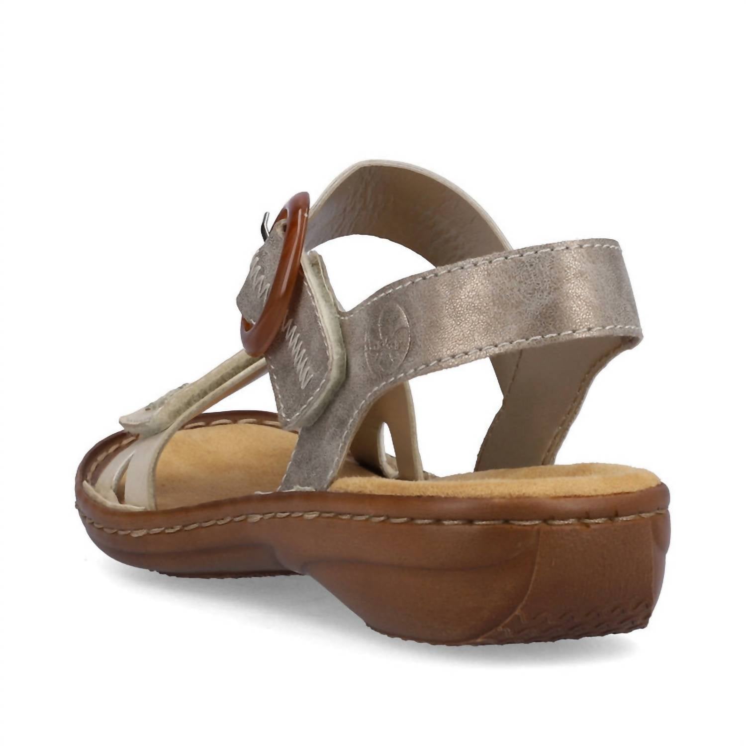 RIEKER Women's Regina 23 Sandal in beige - women's sandal - detail view