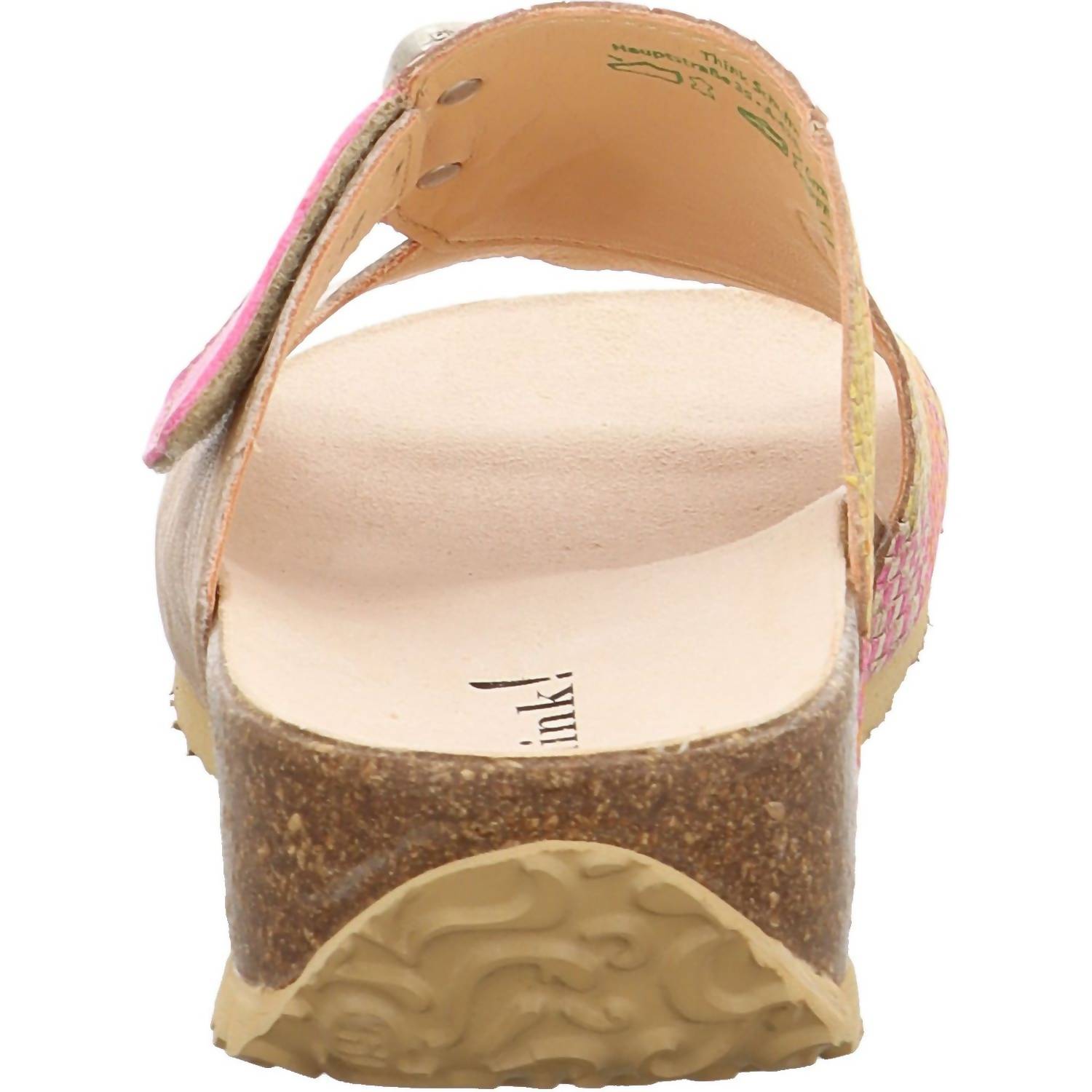 Think! Women's Mizzi Sandal in linen combi material mix - women's sandal - alternate view