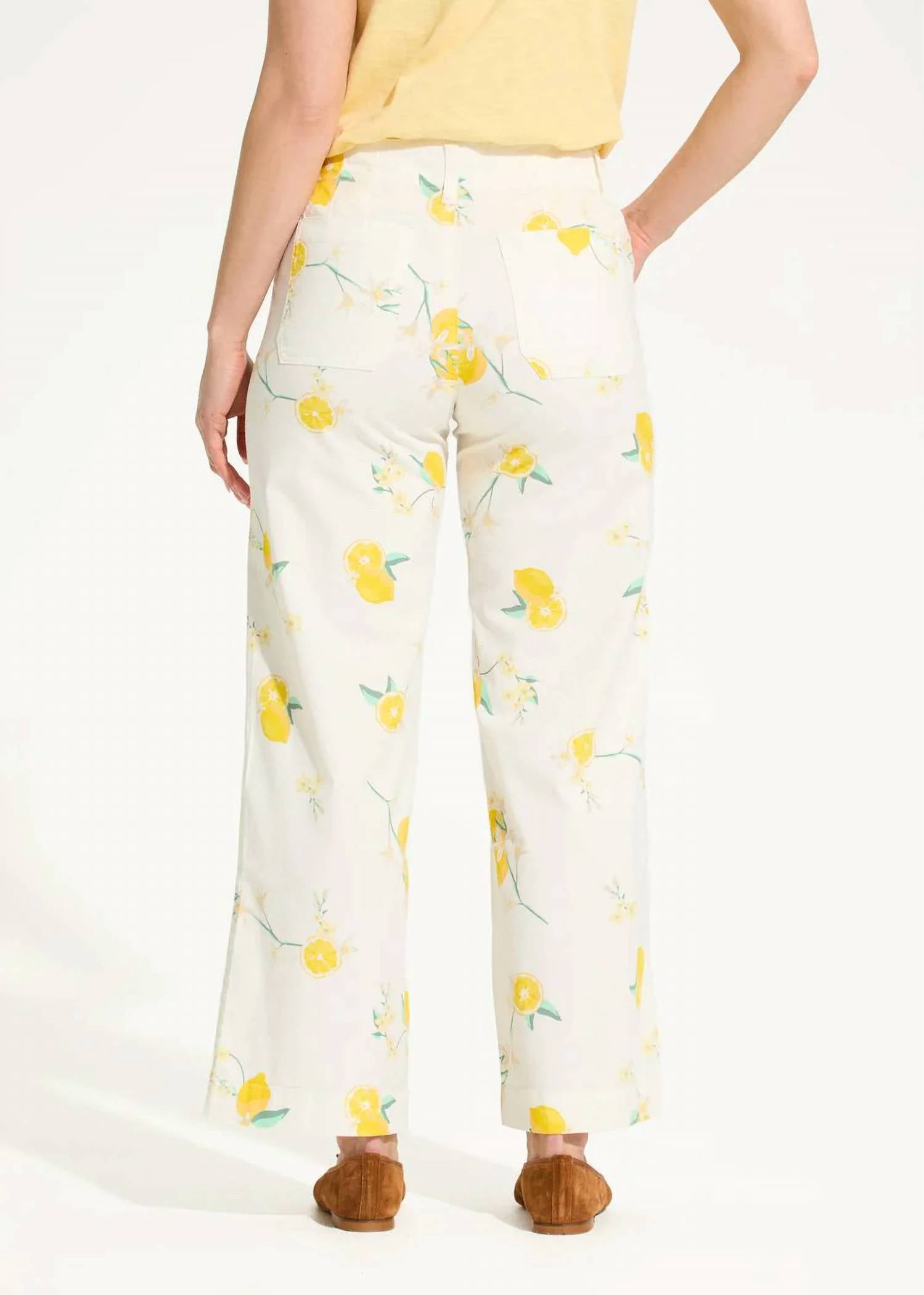 Fdj - Olivia Wide Leg Lemon Pant