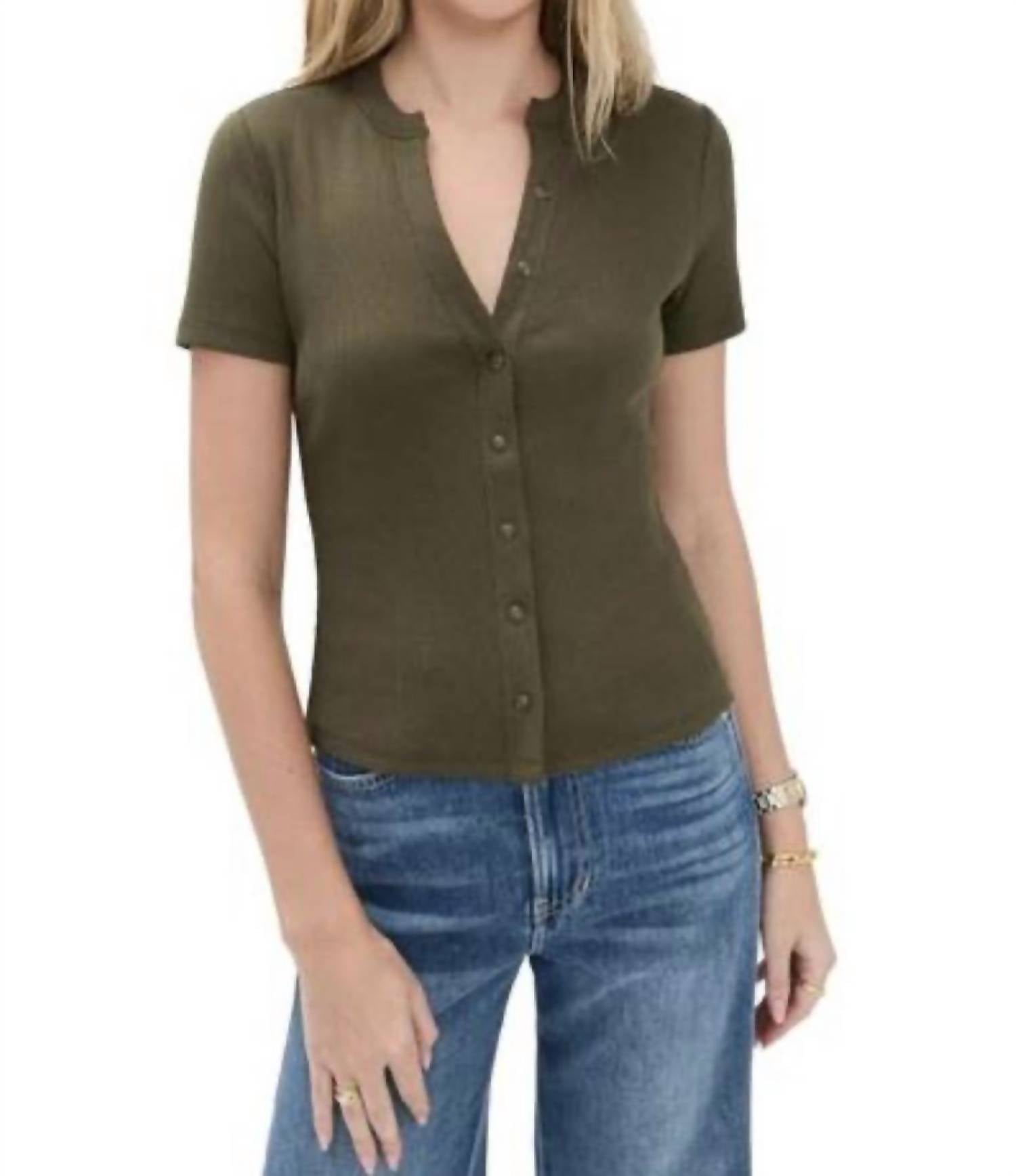 Veronica Beard - Dilia Button Down Tee