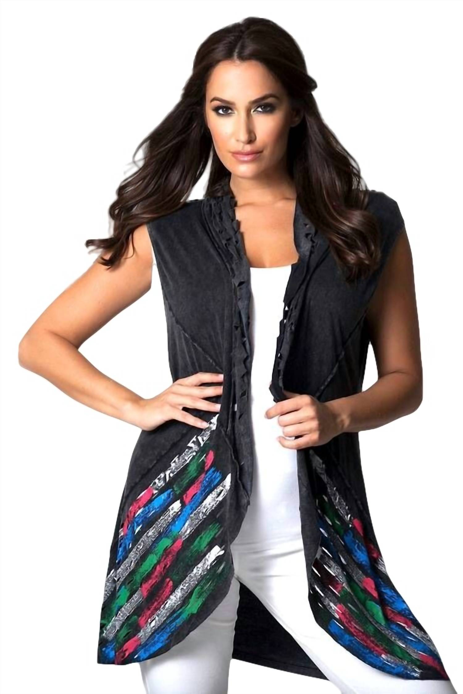Hand Painted Laser Cut Vest