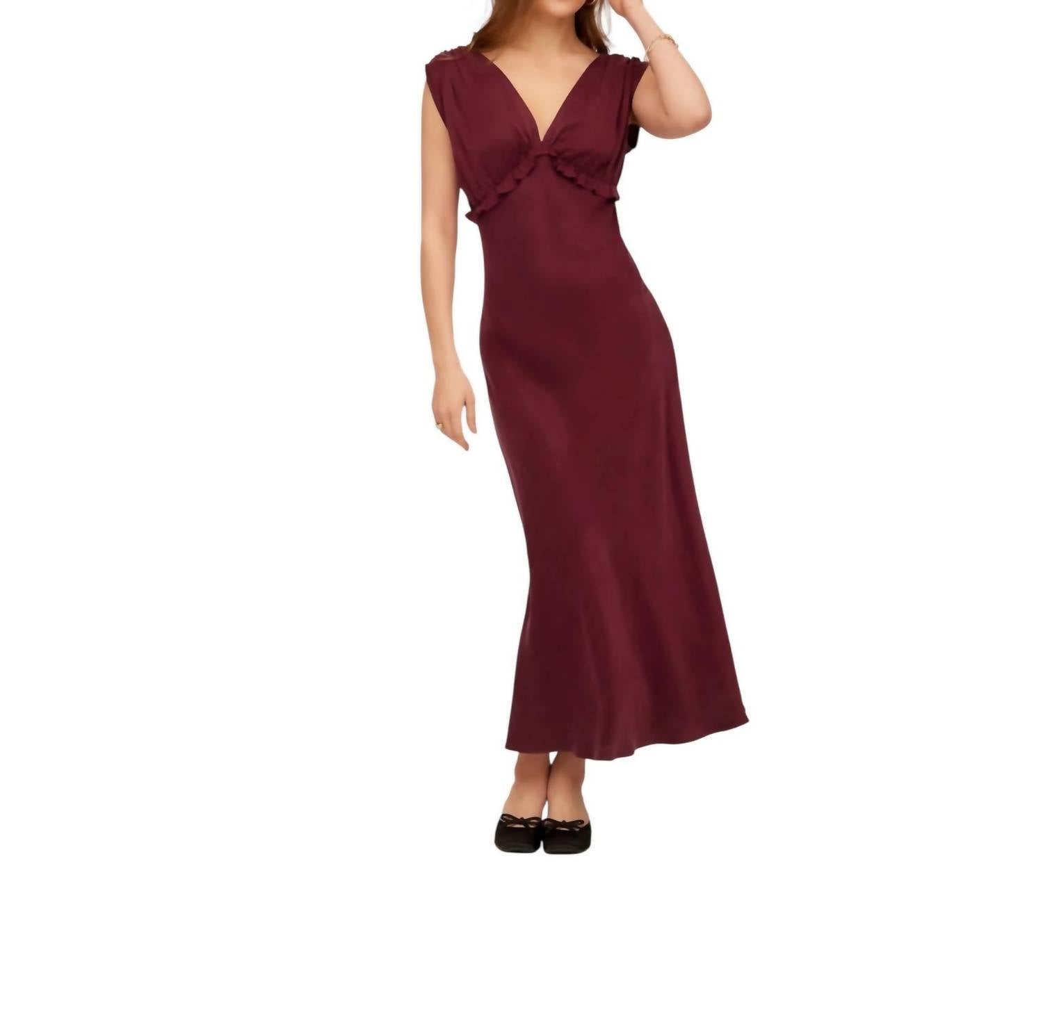 Fifteen Twenty - Women's Cierra Ruffle Detail Midi Dress