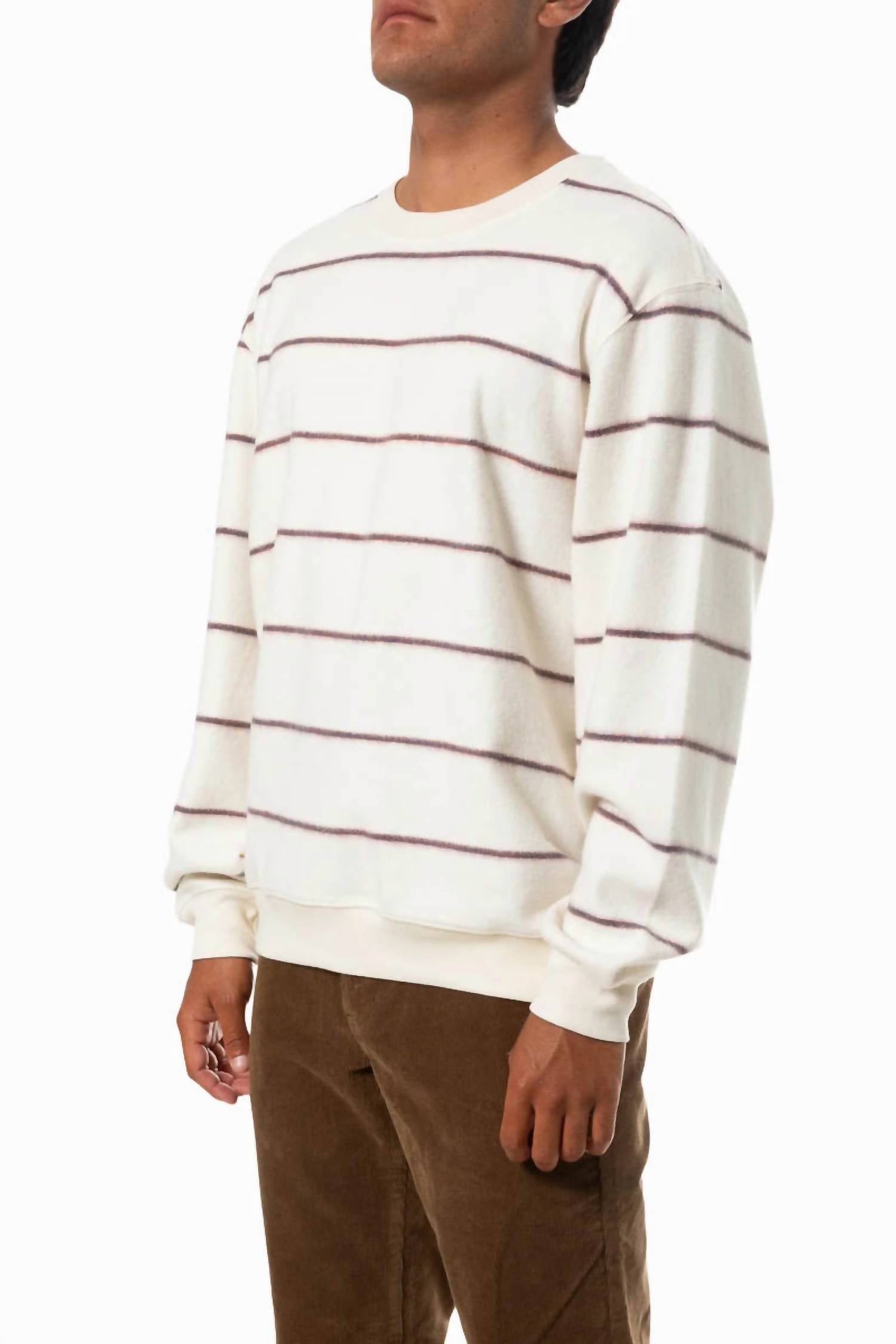 Katin Parks Crew Sweatshirt in vapor grey - men's shirt - detail view