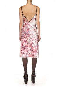 Marina Moscone - Floral Print Midi Slip Dress