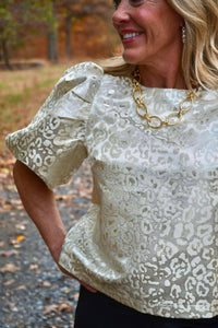 Glam - Blair Puff Sleeve Blouse