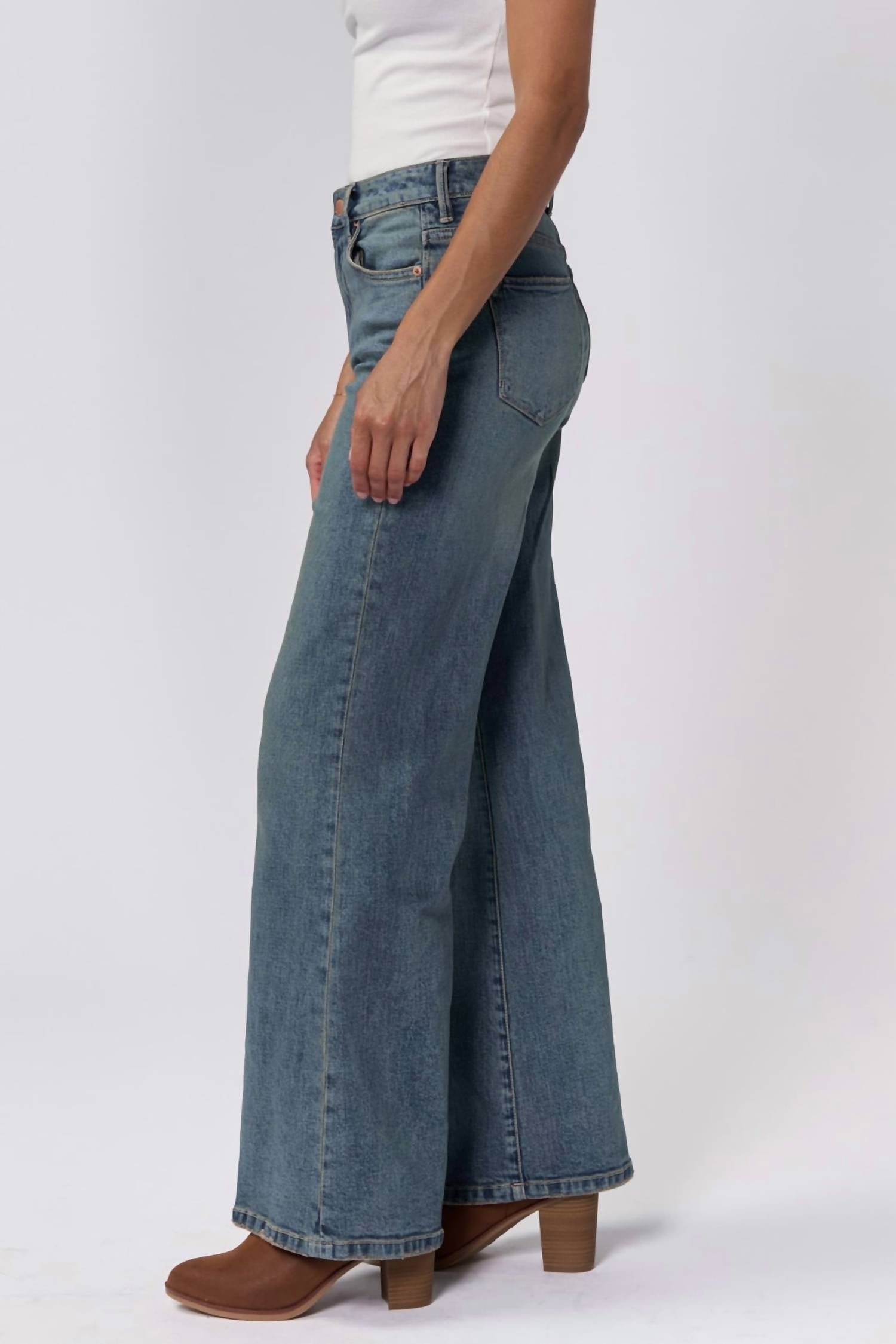 Dear John Denim - Fiona High Rise Wide Leg Jeans
