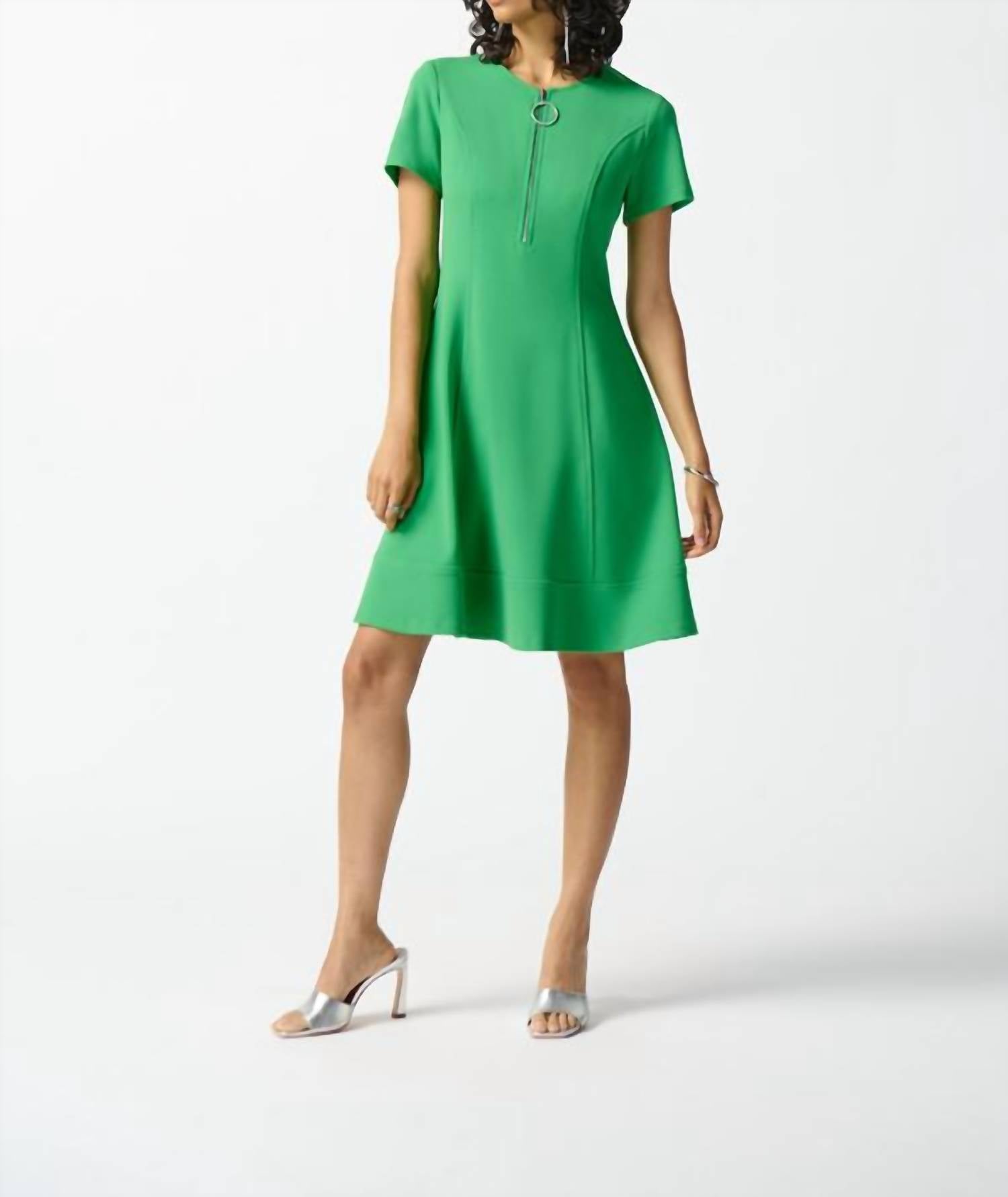 Joseph Ribkoff - A-line Mini Crepe Dress