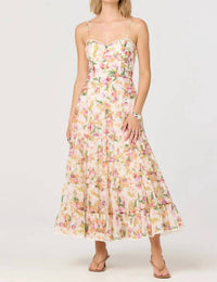 Astr - Lianna Floral Bustier Maxi Dress