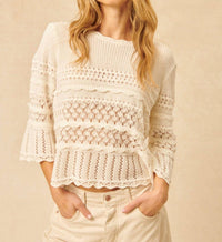 John + Jenn - Silver Knit Sweater