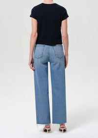 AGOLDE Ren High Rise Cropped Jean in forum - women's jeans - detail view