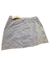 Blu Pepper - Women's Bow Pattern Denim Mini Skirt