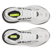SAUCONY Men's Ride 19 Shoe in white black - men's sneaker - detail view