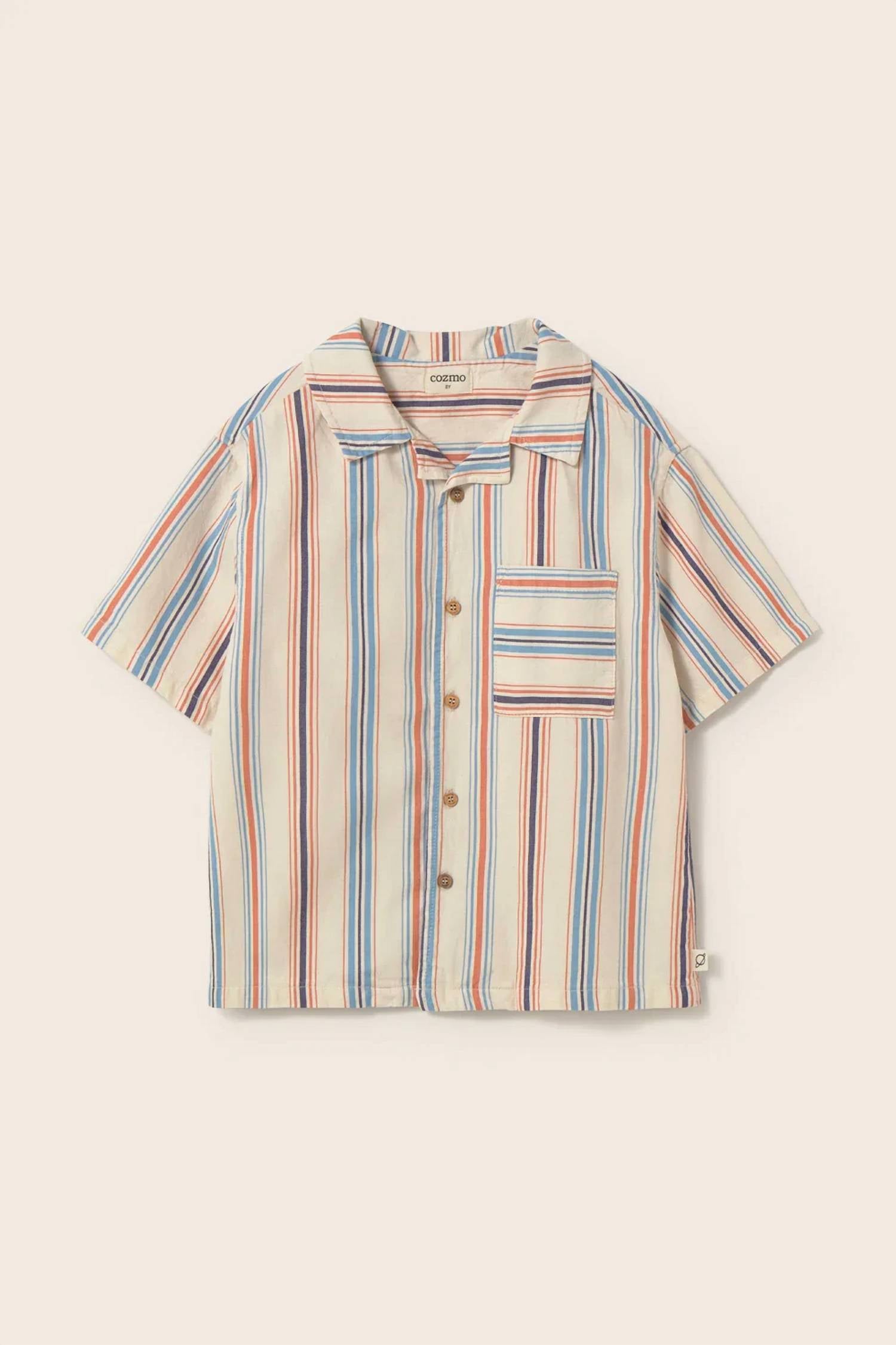 Cozmo - Iro Striped Cotton Button Up Shirt