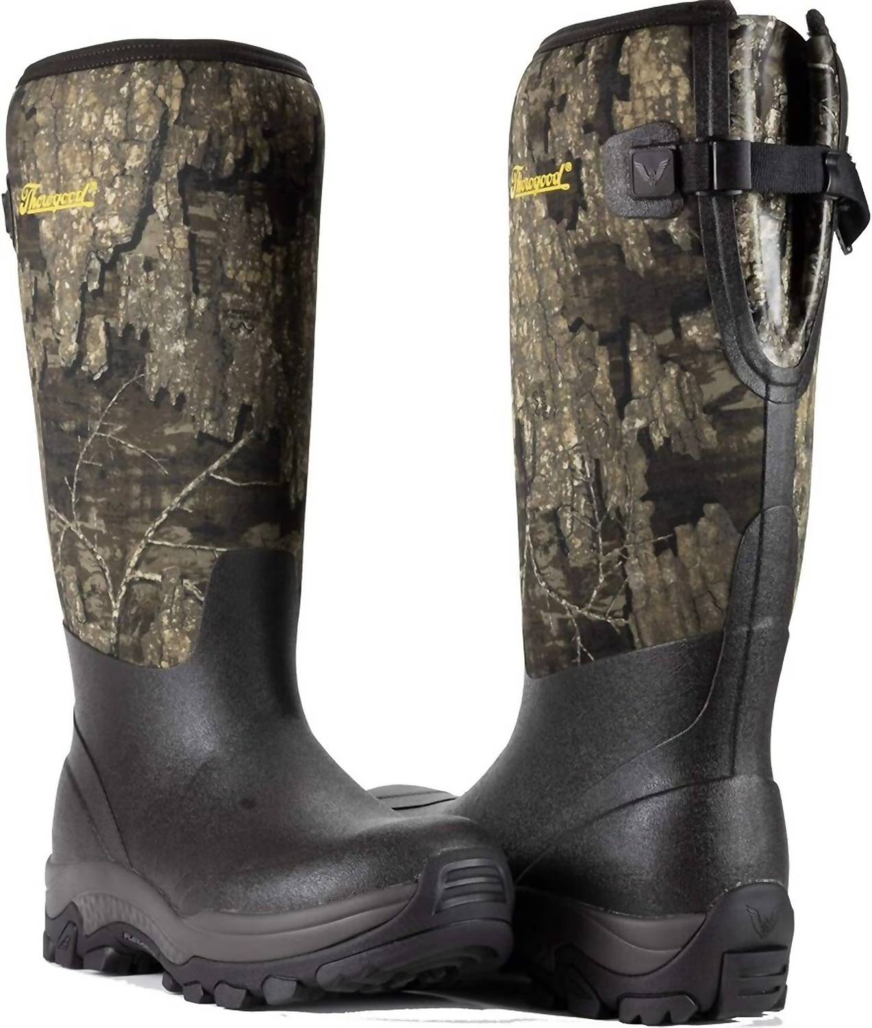 Thorogood Men's Neoprene Non-insulated Boots in realtree timber - men's boots - detail view