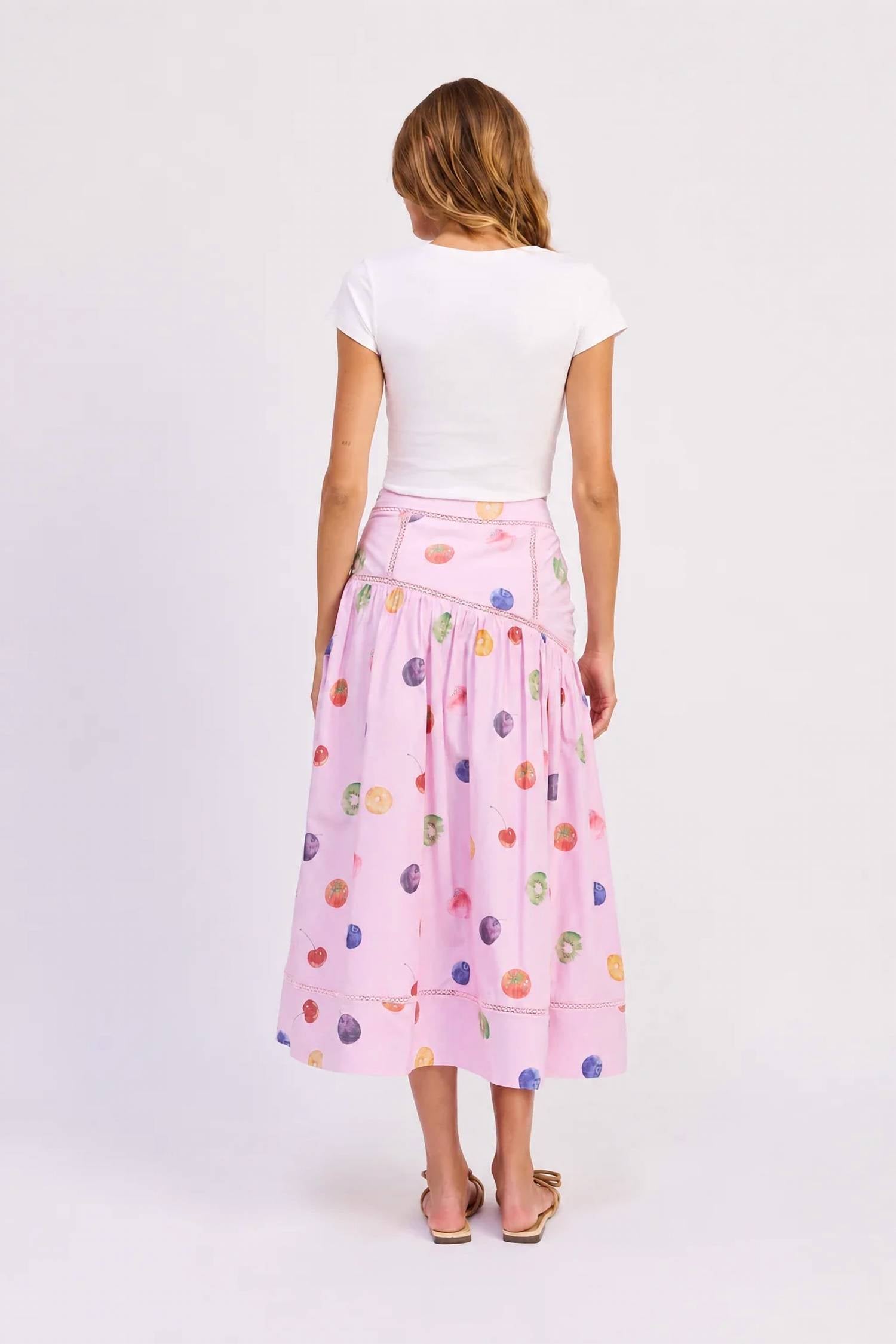 En Saison - Fruit Medley Midi Skirt