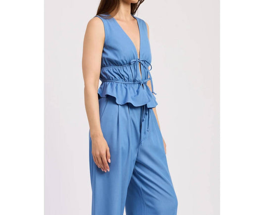 En Saison - Sleeveless Double Tie Top