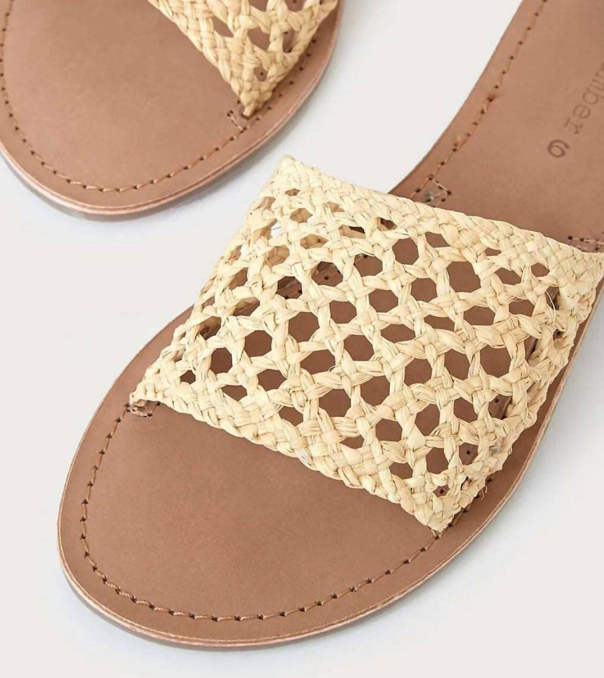 Salt + Umber - Women's Baja Natural Woven Slide