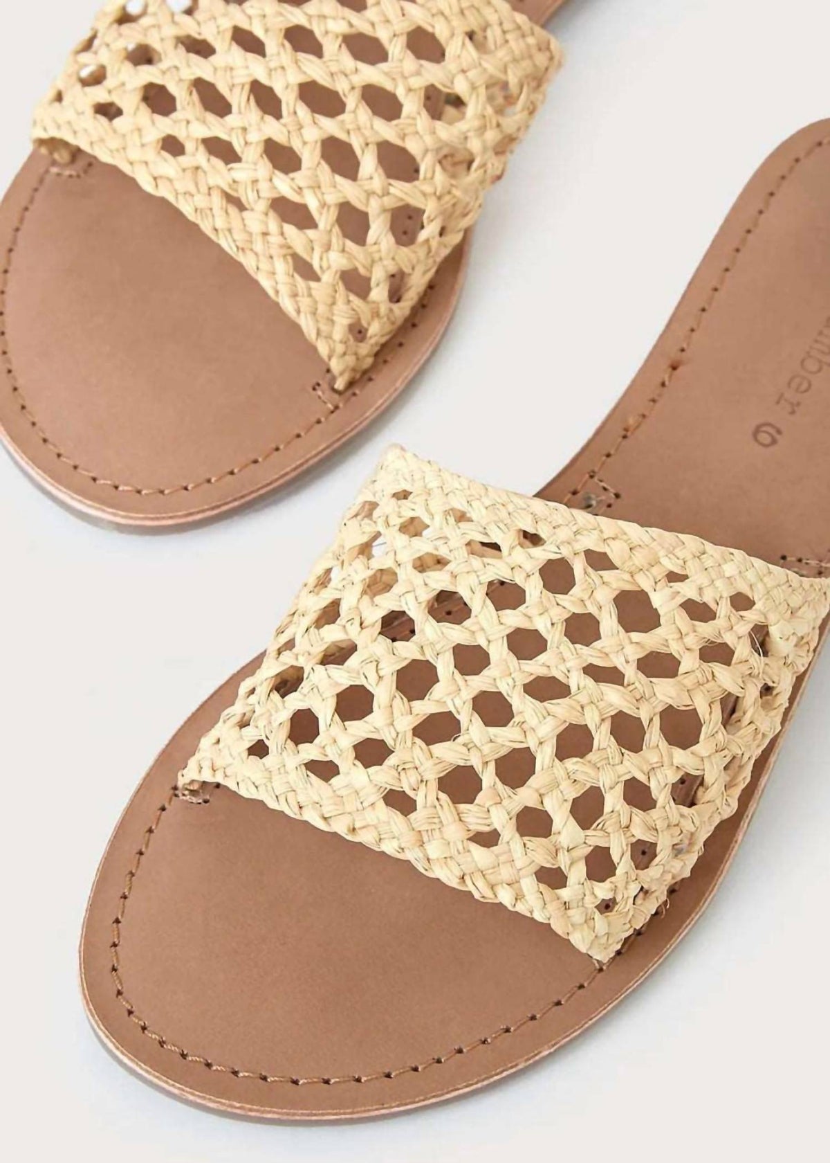 Salt + Umber - Women's Baja Natural Woven Slide